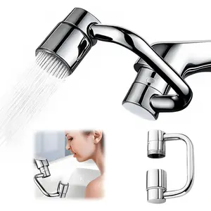 Universal Sink Faucet1440° Rotatable Faucet Aerator Extension, Sink Water Faucet Aerator Extensions 1080° Rotating Multifunctional Faucet Extender, 2 Modes Universal Swivel Faucet Extender for Bathroom Sink Kitchen