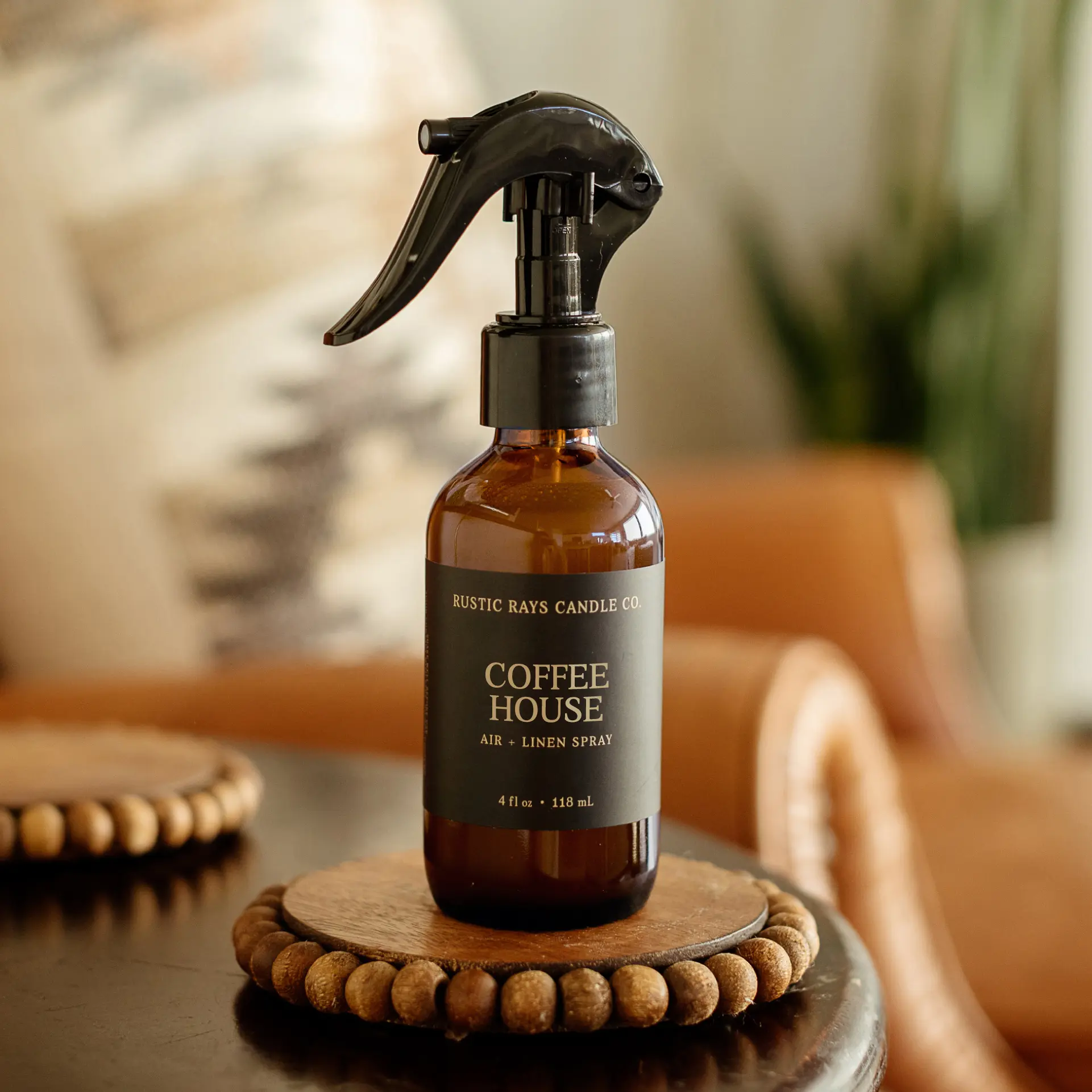 Coffee House Room Spray - Home Fragrance - Air and Linen Spray - 4 oz Glass Bottle