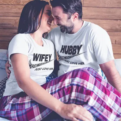 Hubby and Wifey Shirts Nike TikTok Shop