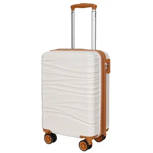 SUNSPIRE 20 Inch Carry On Luggage Airline Approved PC+ABS Hardside Suitcase Spinner Wheels TSA Lock YKK Zipper Expandable Lightweight Travel Bag