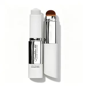 2-in-1 Color Changing Foundation Stick with Brush, Intelligent Color Match, Concealer & Long Lasting Makeup smooth complexion