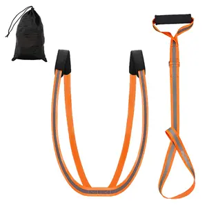 Heavy Duty Deer Drag & Harness Set, Reflective Nylon Gear for Outdoor 400lbs Capacity Drag