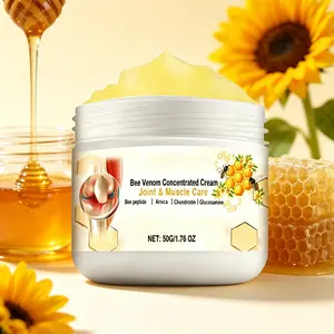 Bee Venom Joint & Muscle Cream 50g – Concentrated Formula with Bee Peptide, Arnica, Chondroitin & Glucosamine – Fast Relief for Joint Pain, Arthritis, Back & Knee Discomfort – Cartilage Support & Mobility Cream