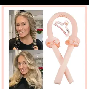 VelvaRush Heatless Curling Ribbon Set – No Heat Hair Curler, Overnight Soft Waves, Damage-Free Styling Tool