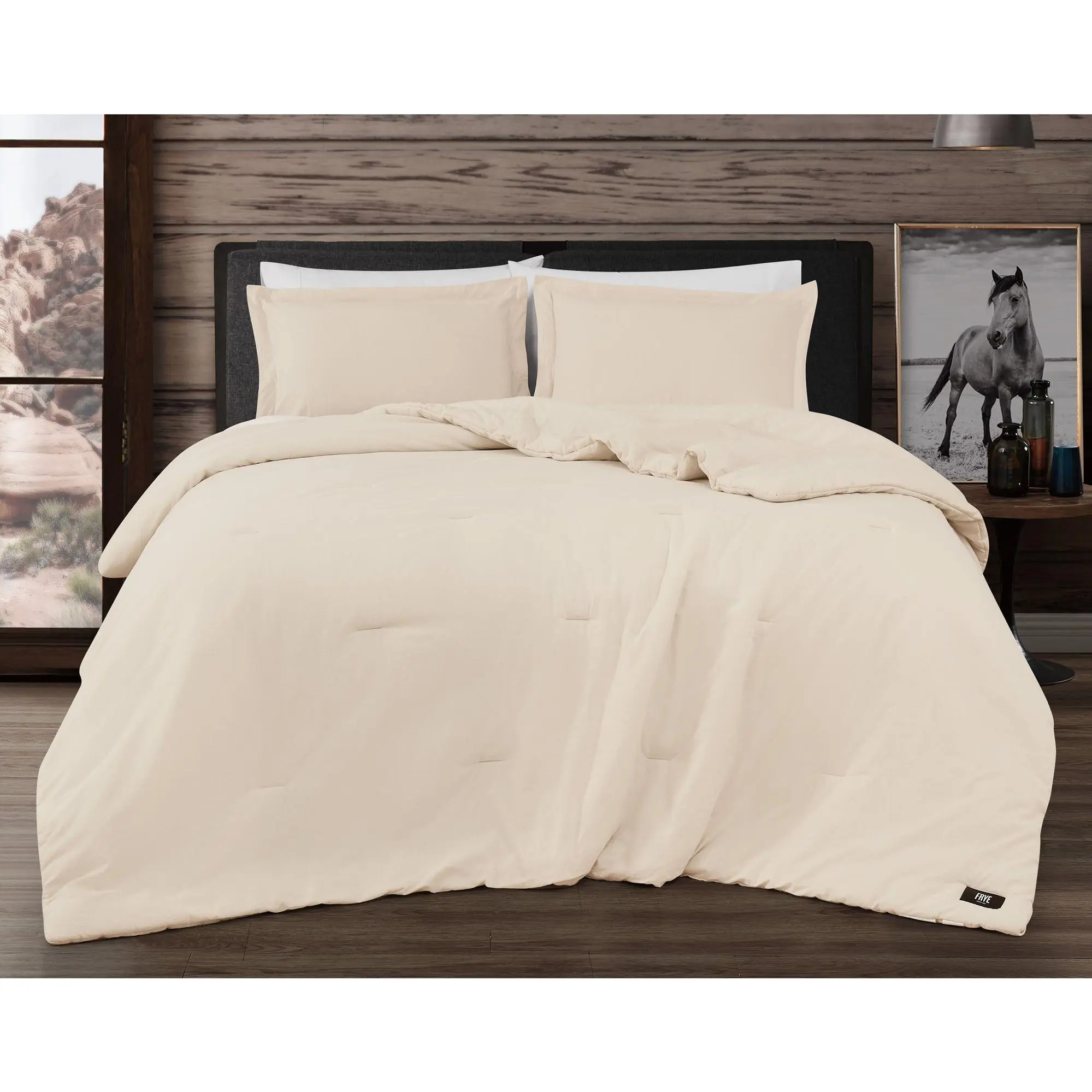 Frye Vintage Washed Cotton Full/Queen 3-Piece Comforter Set