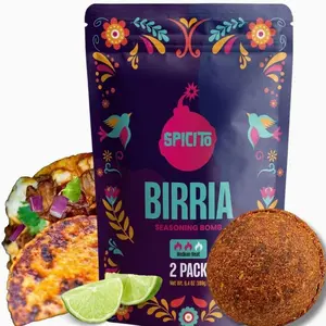 Birria Bombs Seasoning 2-Pack - Just Add Water & Meat for Easy Cooking, Authentic Mexican Spices. Ideal for Stove Top, Slow Cooker, Pressure Cooker