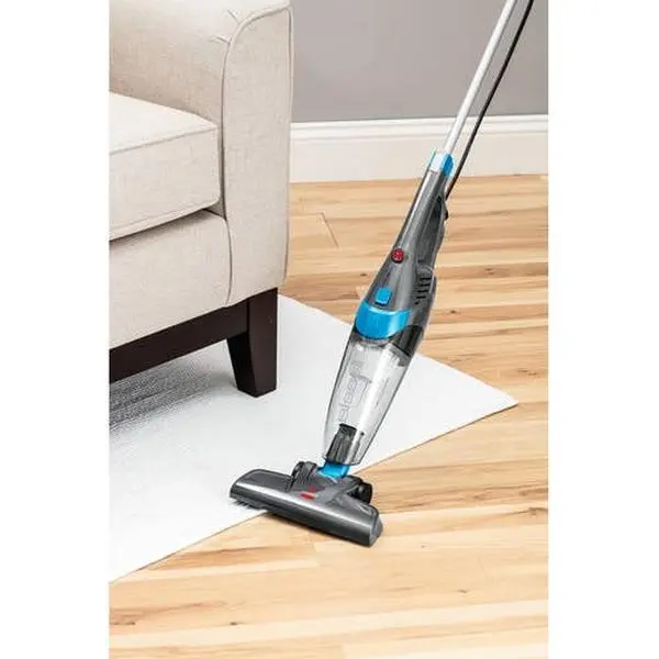 BISSELL 3-in-1, Corded, Stick Vacuum, Carpet, Area Rugs, Hardfloor, Upholstery, Removable Hand Vac, Lightweight, Easy Empty, 2030, Blue & Gray