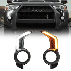 LED Fog Light Fang Bezel Kit for 2010-2024 Toyota 4Runner Car Accessories Headlight Bracket