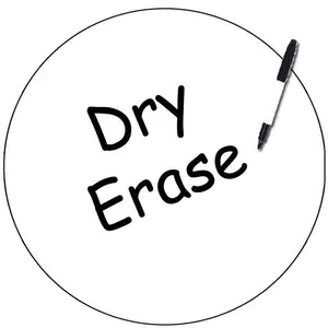 Dry Erase Dot Decal (White)