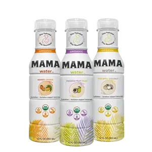 Variety Pack Mama Water | Hydration Drinks for Breastfeeding Moms, Passion Fruit Pear, Pineapple Coconut & Mango Orange, Cert Organic & All-Natural, Electrolyte Beverage & Lactation Support, No Artificial Flavors, Colors, Gums, or Fillers, 12 Fl Oz
