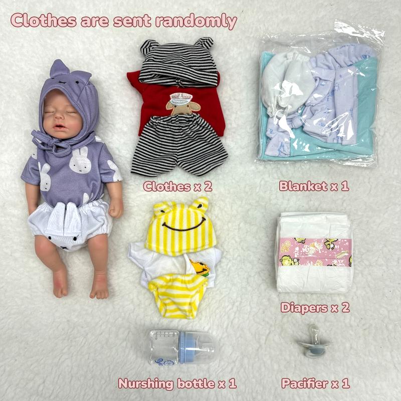 [Drink Wet System] Mayfair Baby Doll 12Inch/30cm (Weight: 2.2 lb) Adorable Full Body Silicone Reborn Baby Dolls With Drink & Wet System With Gift Box For Kids 3+