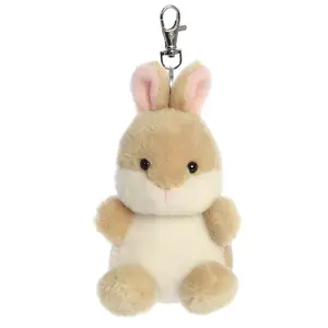 Palm Pals Adorable Ella Bunny Brown Soft Plush Collectable Stuffed Animal