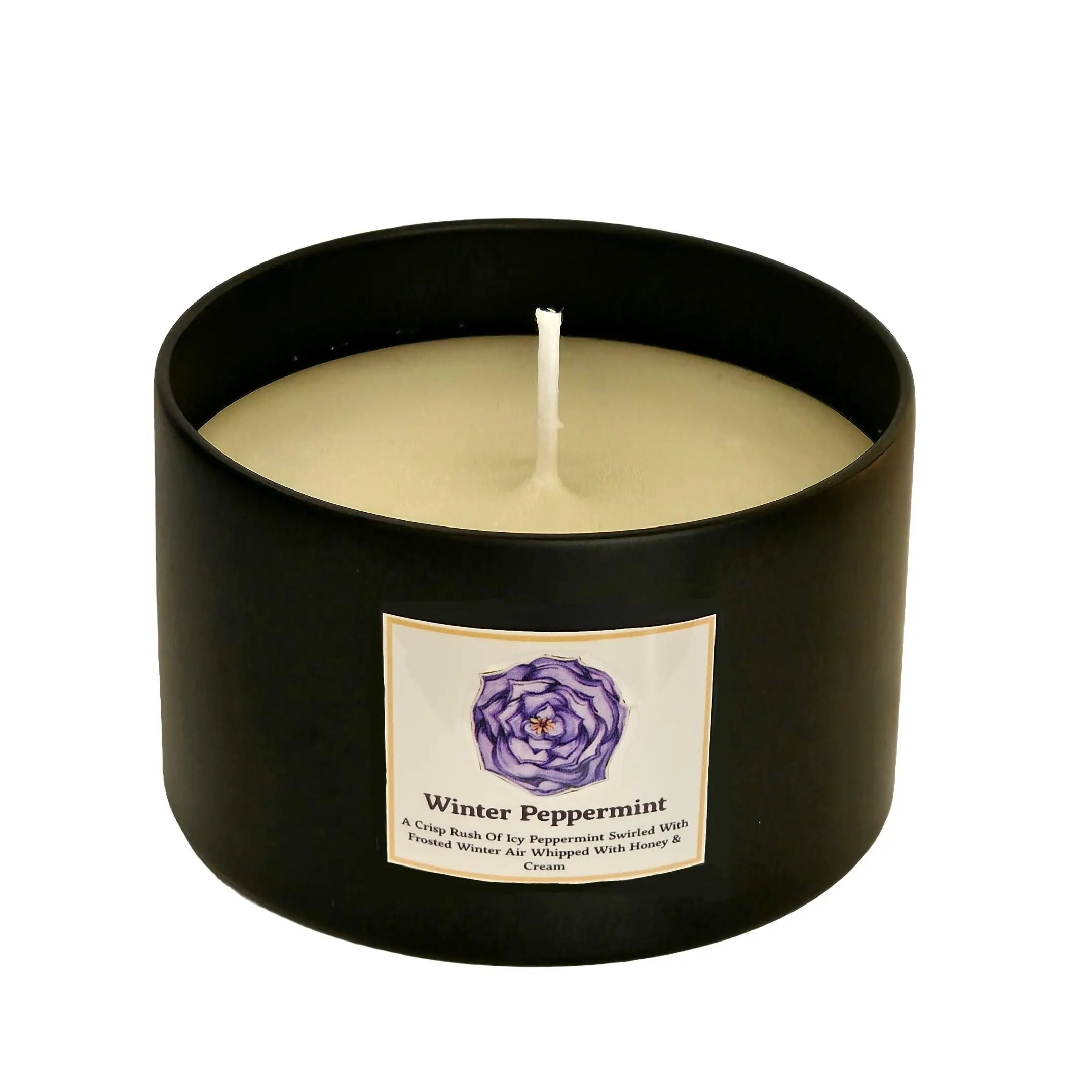 Winter Peppermint Aromatherapy Candle for Relaxation
