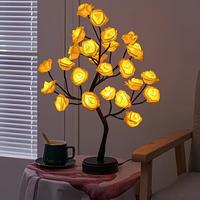 White Rose Tree Lamp