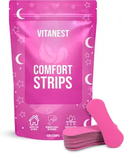 VITANEST Comfort Strips (120 Count, Pink) - Skin Friendly Adhesive Strips, Easy Removal No Residue, Flexible & Comfortable Fit, Multi-Purpose Support Strips for Daily Use - 60 Days Supply