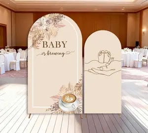 15-day Delivery Silly Baby is Brewing Coffee Baby Shower Arch Backdrop Cover Party Gender Neutral