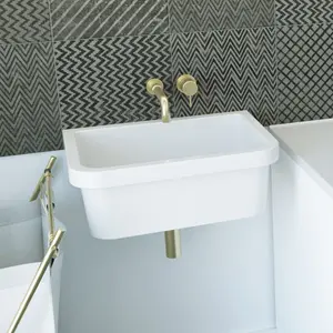 Porcelain Wall Mount Utility Sink - 24 Inch