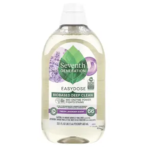 Seventh Generation Easydose, Ultra Concentrated Laundry Detergent, Fresh Lavender, 66 Loads, 23.1 fl oz (683 ml)