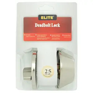 WorldWide Sales Online Keyed Entry Deadbolt, Satin Nickel Two Keys 5 Pin Cylinder – Door Locks, import_2021_10_29_212114