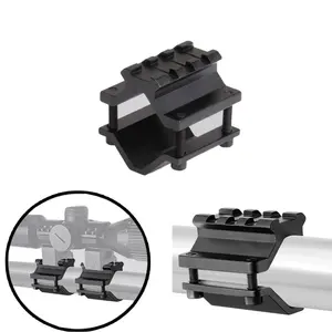 Universal Scope Mount, 3 Slots Picatinny Converter Rail Adapter, Laser Flashlight Mounting, Optics Accessories, Precision Shooting Gear