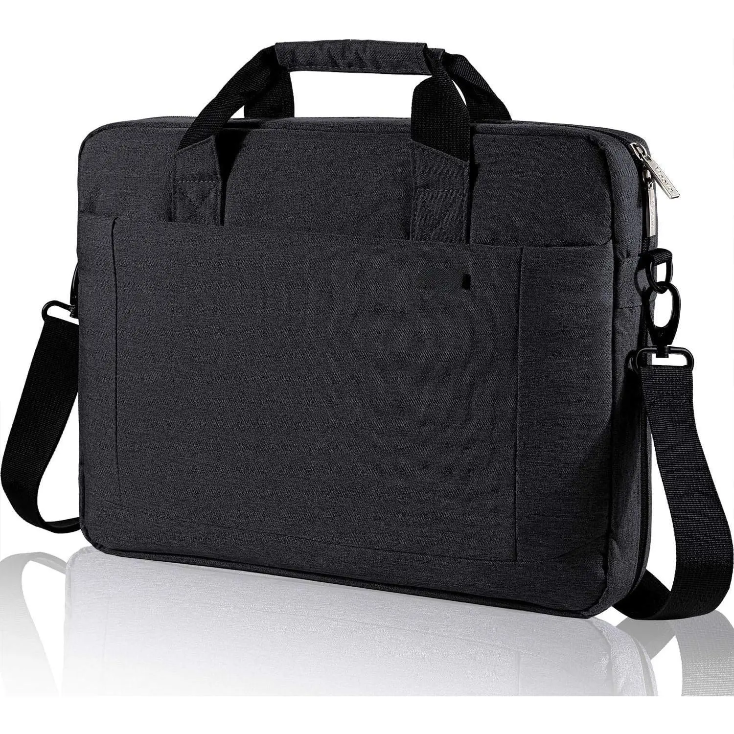 Laptop Bag Case 15 15.6 16 Inch, Computer Sleeve Messenger Bag with  Strap Expandable  Business Briefcase for Men Women to Work Travel School, Fit 14-16 Inch Laptop, Black