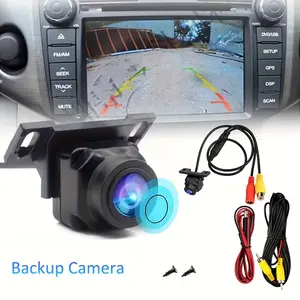 Car Rear Backup Camera with Parking Guide Lines, HD Night Vision, Wide Angle, Enhanced Driving Safety, Compatible with Most Vehicles, Reverse Rear View Backup Camera for Cars Pickup Trucks SUVs RVs Vans (Black)