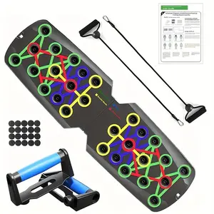 30-Hole Durable PP Material Pushup Stands Multi-Functional Core Strength Training Equipment for All Users Portable Fitness Gear
