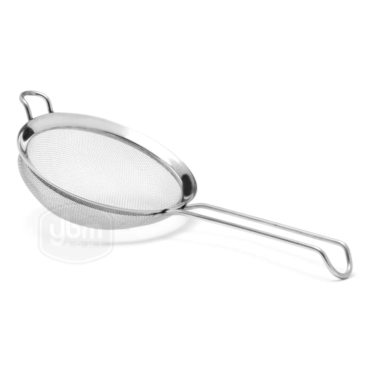 212 MAIN 8 in. Sturdy Stainless Steel Fine Mesh Kitchen Strainer Colander Sieve with Handle, Polished Steel Ring Utensil (2 lbs) for Food Draining, Tea Straining, Oil Filtering