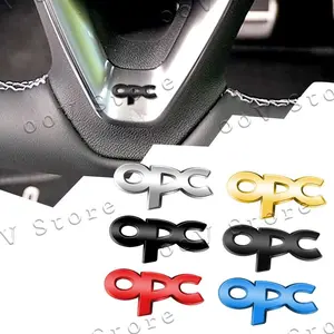 2026 New Auto Interior OPC Line Emblem Metal Small Sticker For Opel Astra G H J K F Zafira B Insignia Corsa D Car Steering Wheel Decor for your car