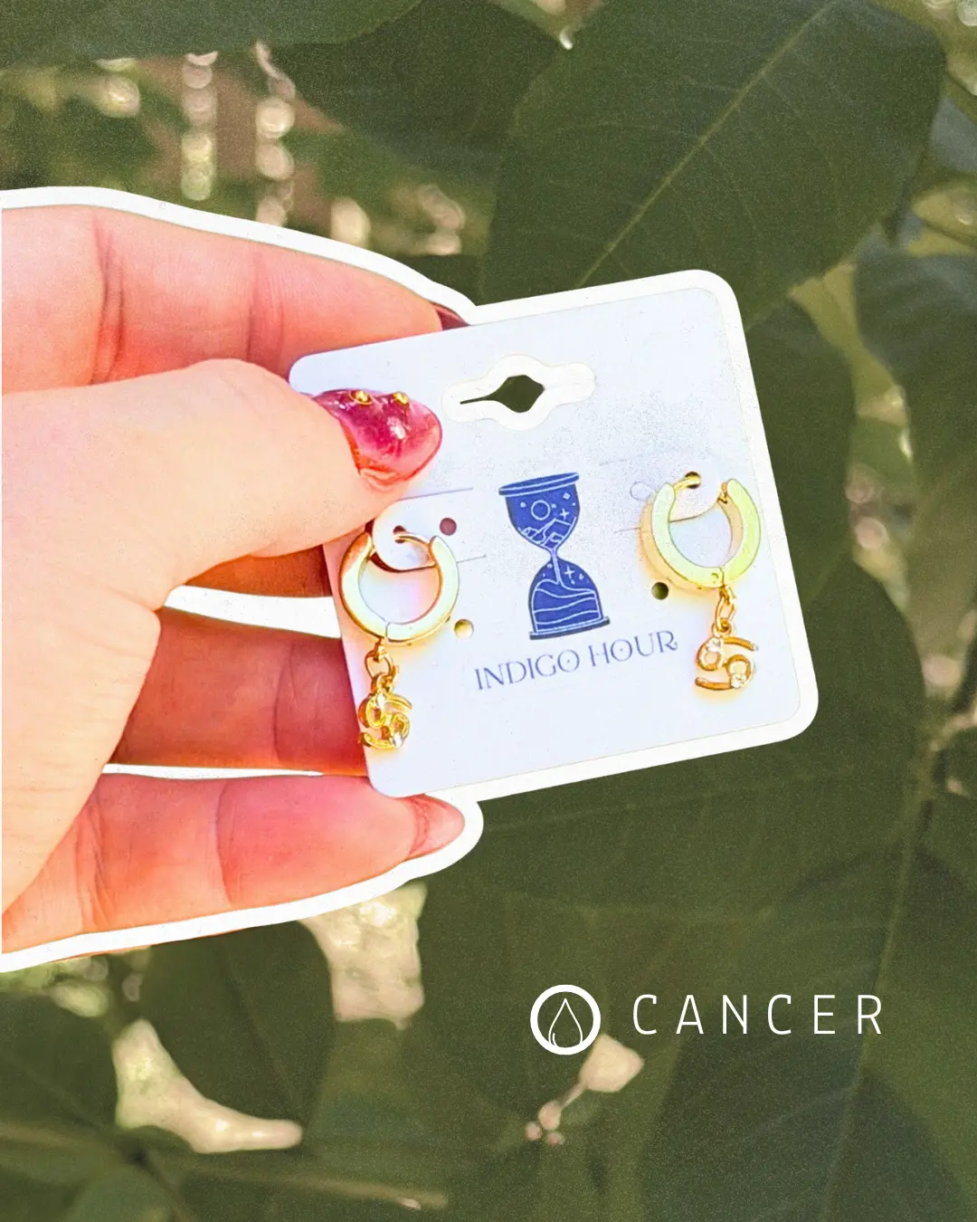 Golden Zodiac Hoops