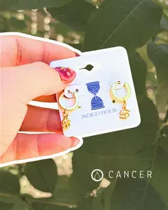 Golden Zodiac Hoops