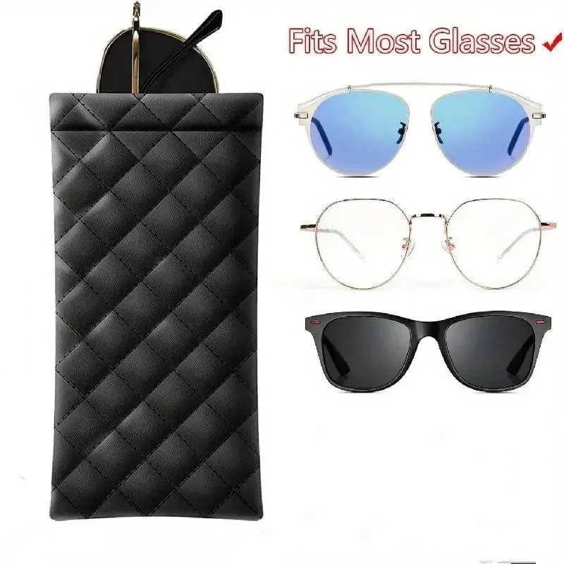 Portable Sunglasses Case Set, Soft PU Leather Eyewear Organizer, Pocket-Sized Sun Glasses Storage Solution, Modern Style Design, Accessories, Glasses Holder