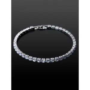 Elegant Fashion Accessories for Women & Men Daily Wear Minimalist Aesthetic Jewelry Gift Copper Bracelet 2025 Summer Rhinestone Decorated Trendy Bangle with Dazzling Rhinestone Embellishments Classic Barcelets bracelets