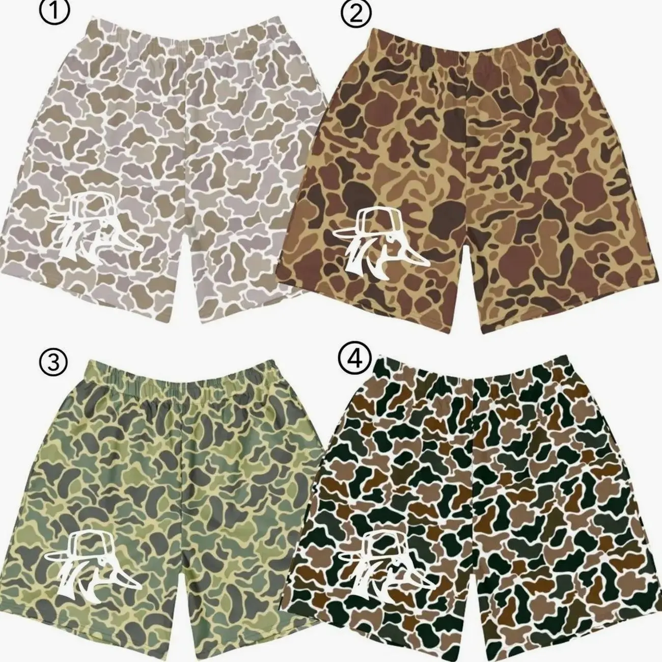 Duck Head Camo Shorts for Men – Retro Camouflage Athletic Shorts, Vintage Outdoor Style, Comfortable Beach & Streetwear Essentials IH9 B0Y