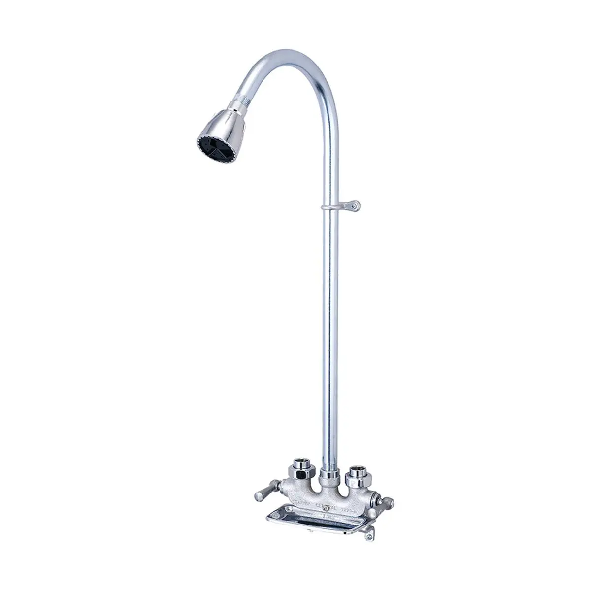 Central Brass 0477-RC Central Brass Two Handle Utility Shower - Rough Chrome