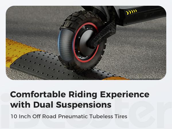 All Terrain Electric Scooter, 1000W/500W Violent Motor, Max 28MPH/25MPH Speed, 40/28/20 Mile Range, 330Lbs Capacity, 3S Folding, Dual Shock Absorption – Foldable Off-Road E-Scooter