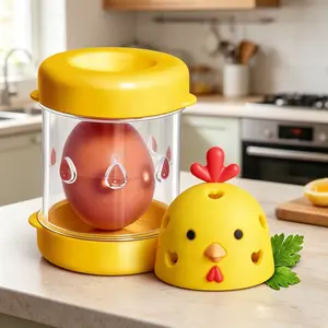 2-In-1 Egg Care Kit, Silicone Egg Cleaner Brush, Hard Boiled Egg Peeler Set, Essential Kitchen Tools, Easy-To-Use, Durable Design