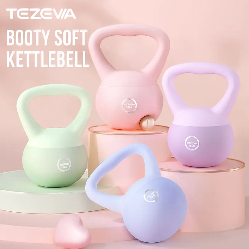 10lb, 15lb, 20lb Soft Kettlebells With Handle, For Weight Lifting, Strength & Core Training, Home Gym Equipment