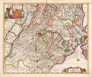 Map of Utrecht Region ca. 1695 - Historical Map Reproduction