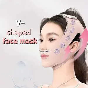 V Face Lifting Firming Bandage Mask, Facial Slimming & Massage Tool, Dual Chin Double Chin Skin Strap, Single Item, Made in China, No Ca Prop 65 Warning