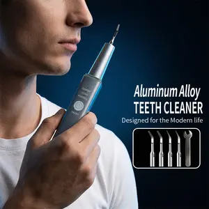 Ultrasonic Dental Cleaner, Tartar Remover, Oral Cleansing Kit, Dental Calculus Remover, Rechargeable with LED Illumination & 3 Adjustable Modes, Home Oral Care Tools, Teeth Whitening Instrument, Father's Day Gift cleaning tool