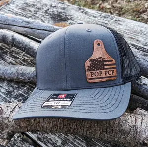 Personalized American Flag Cattle Tag Hat