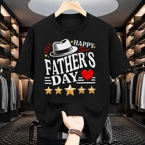Stylish Leeve TShirt for Men with a Digital Print Featuring a FatherThemed Design Made from HighQuality QuickDrying Material This Versatile And Sporty Shirt Is Perfect for Summer AHappy Mot Local Delivery