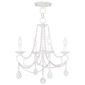4 Light AW Chain Hang/Ceiling Light fixture with Steel base material