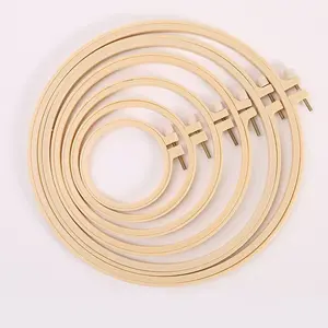 5 Pieces Embroidery Hoops 3 Inch to 8 Inch Cross Stitch Hoop Small Embroidery Hoop for Embroidery, Punch Needle, Craft Sewing and Ornaments