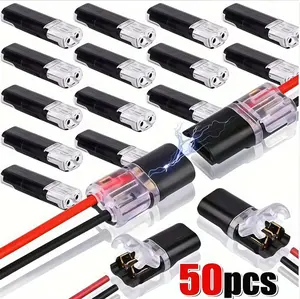 2026 Double-Wire Plug-in Connector Led Light Strip Connectors 2 Pin,Led Strip Lights Connectors Low Voltage Wire Connector with Locking Buckle,Fast Connect Plugs Led Connectors for Strip. lead strip automotive wiring electricity