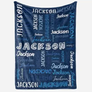 Personalized Gifts for Christmas, Custom Blanket with Name for Women Men, Personalized Blanket for Baby Kids, Customized Baby Name Blanket, Baby Girl Boy Newborn Essentials