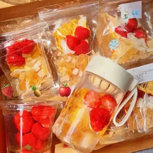 Strawberry Pineapple Coconut Fruit Tea - Tropical Immunity Booster with Real Fruit Bits - Summer Iced Tea Sensation excellent raw material formula goji berry chrysanthemum tea -a Beverage Cherry