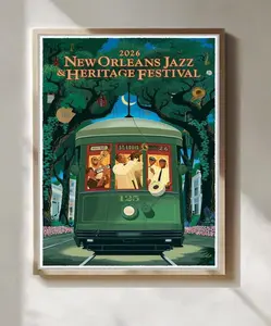 2026 New Orleans Jazz Fest Poster1 - [No Frame]