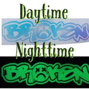 Junior H Sad Boyz 4 life, GLOW IN THE DARK holographic decal